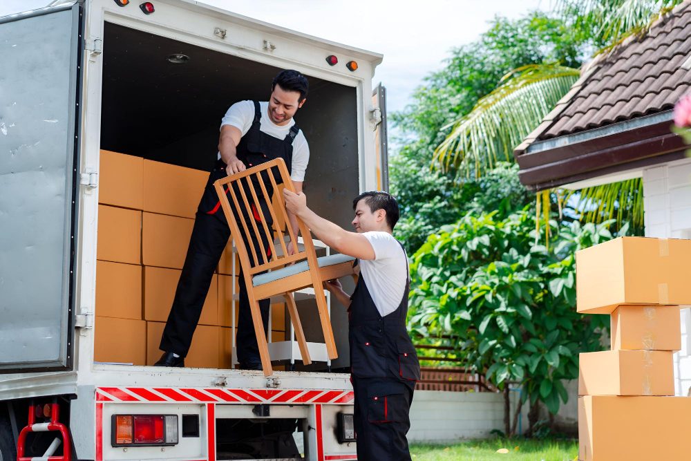 Mudanza local cargando muebles / Local move loading furniture