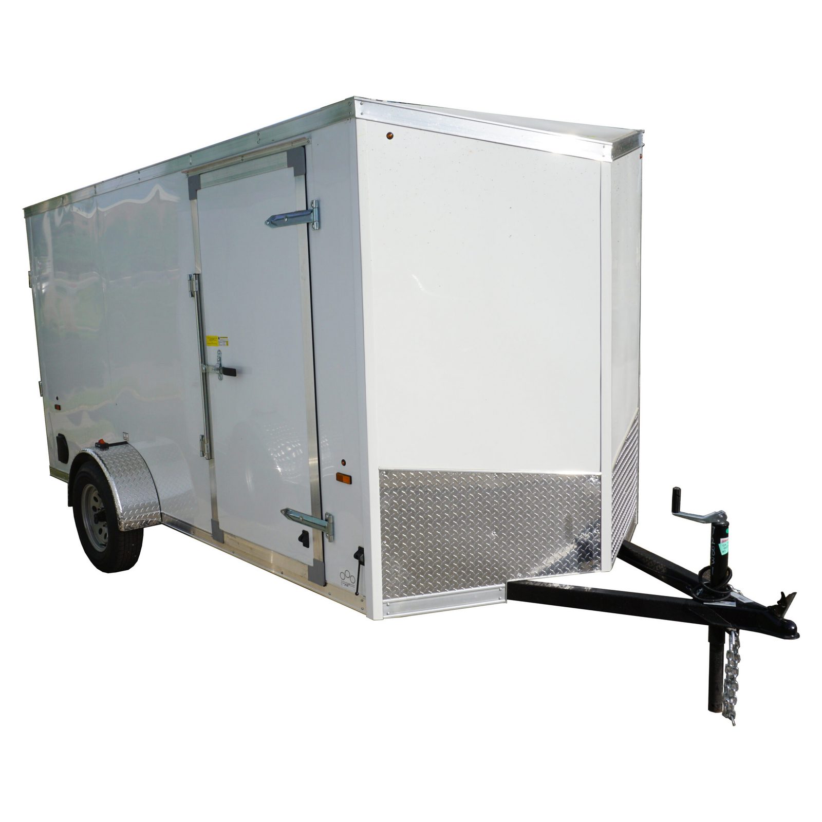 Trailer de carga cerrado blanco de Beto Hauls / Beto Hauls white enclosed cargo trailer